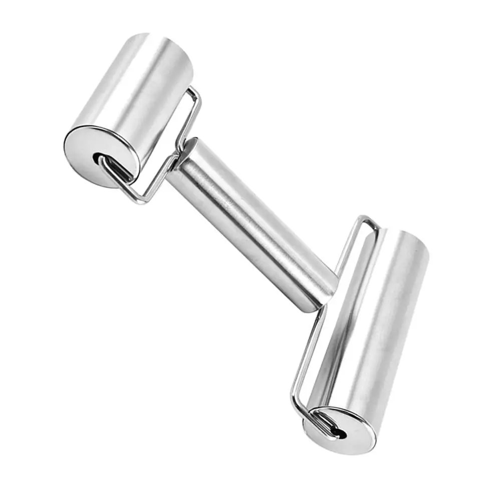 

Double Headed Pin Dough Roller Sturdy Handles Baking Kitchen Tools Non-Stick Rolling Pin Stainless Steel Non Stick