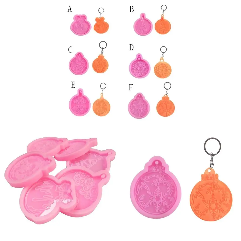  Silicone Pendant Moulds Clay Molds Christmas Theme Epoxy Resin Molds Resin Molds