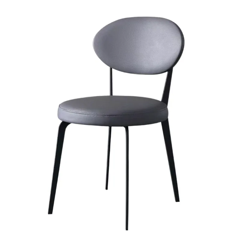 

Cream style dining chair backrest chair Italian minimalist household