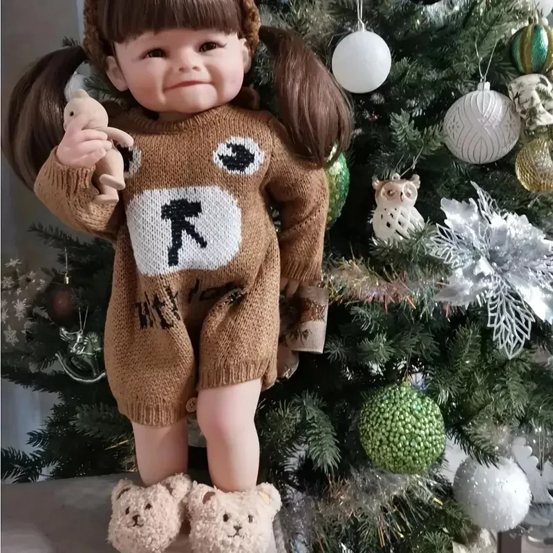 Levensechte herboren pop – 55 cm badbare realistische babypop, meisje