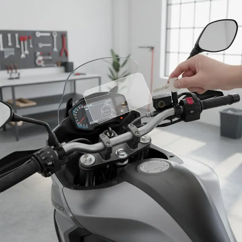 450SR Motorcycle TFT Display Film High Clarity Anti Fingerprint Instrument Cluster Cover