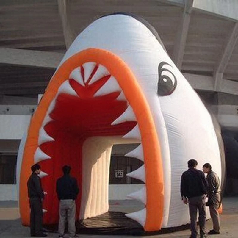 

Shark Tunnel Inflatable / Inflatable Shark Arch Balloon / Sea World Event Mascot Entrance Channel Funny