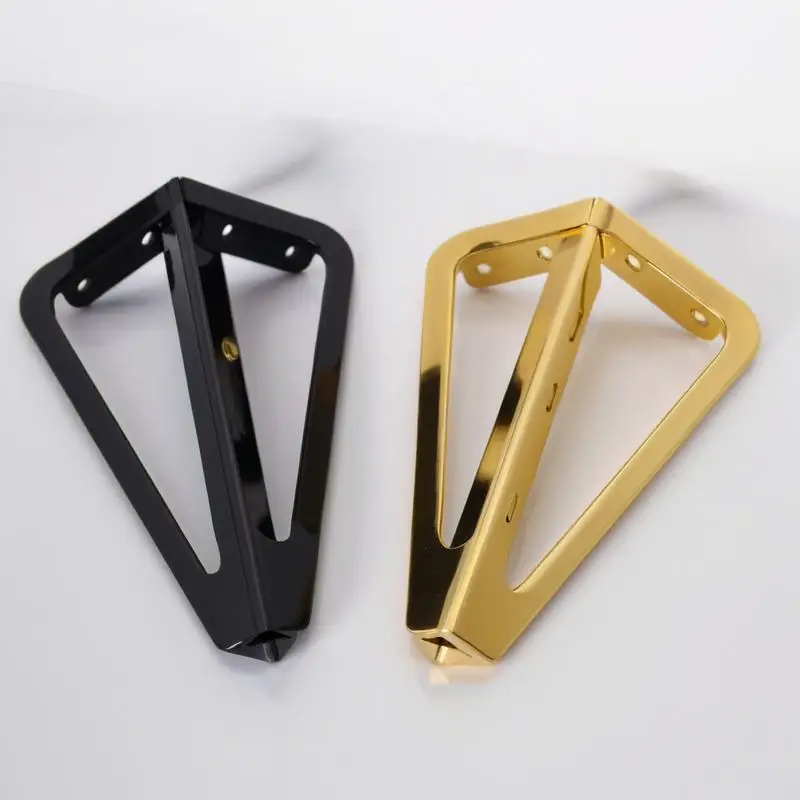 4-個-155-センチメートル高さの厚みのある金属製家具の脚高級ゴールドブラックテレビバスルームキャビネットの足