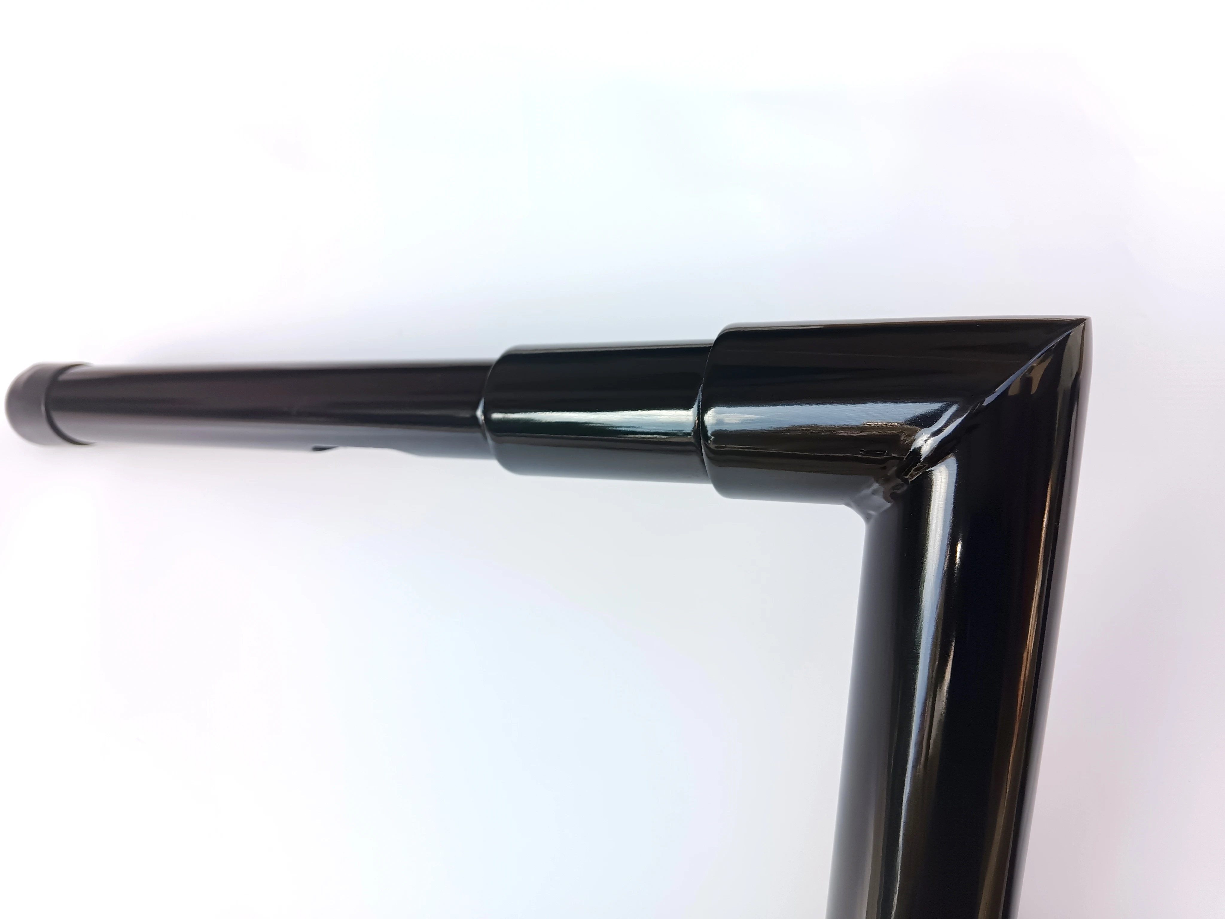 Gloss  black Height 8/10/12inch Rise 1.5 Inch Fat Z Handlebar Ape Hanger Bar For Harley Sportster Softail Dyna Road king