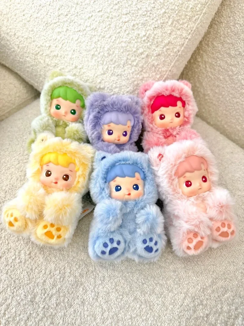 Genuine POPMART HACIPUPU Bear Gummy Candy Series Vinyl Plush Decoration Blind Box Action Figure Heartbeat Collection Toy Gift