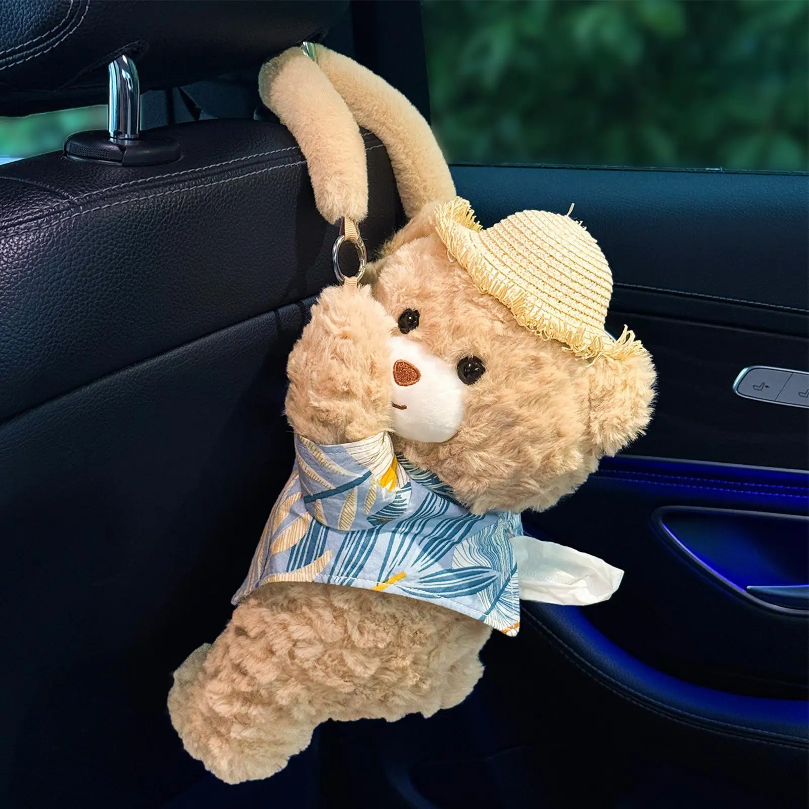 

Автомобильный держатель для салфеток, фаршированный медведь, автоматический диспенсер для салфеток, держатель для салфеток с начинкой для внедорожников, автофургонов, седанов, грузовиков, водителей, автомобилей