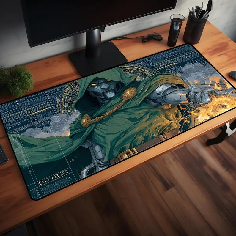 لوحة ماوس Doctor Doom - سجادة مكتب RGB Dr Doom #1