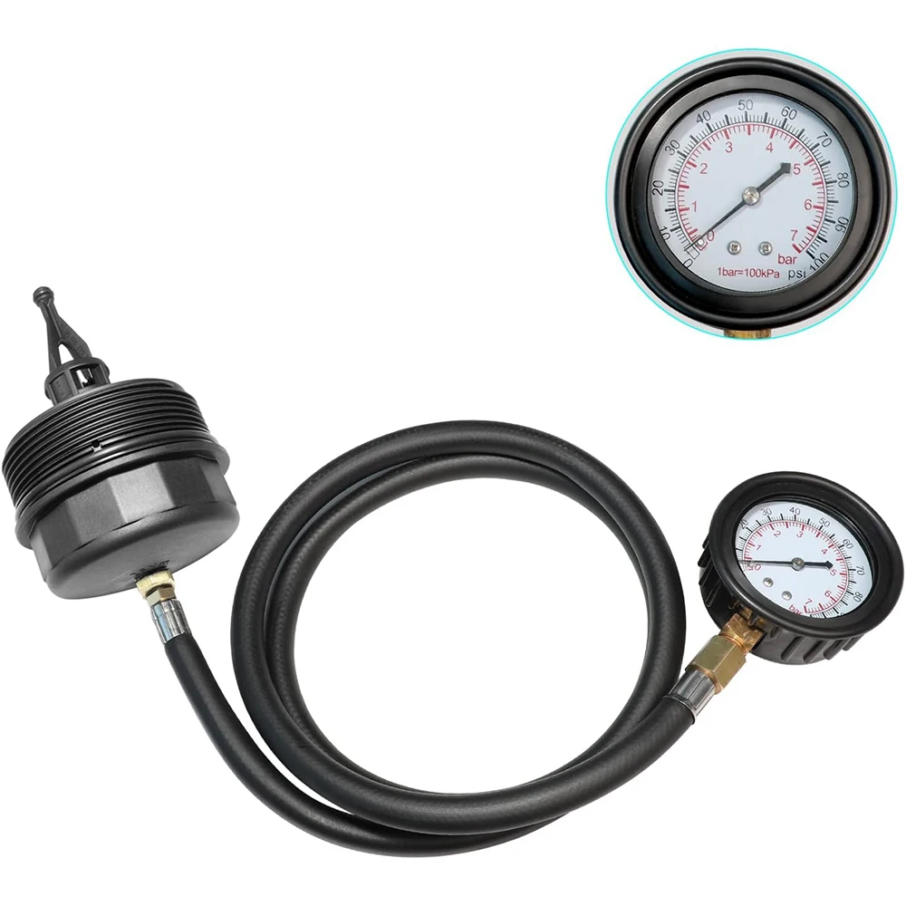 Oil Filter Housing Cap Engine Oil Pressure Tester Gauge For Mercedes Benz Sprinter 3/5 M271 M272 M264 M274 M276 BMW