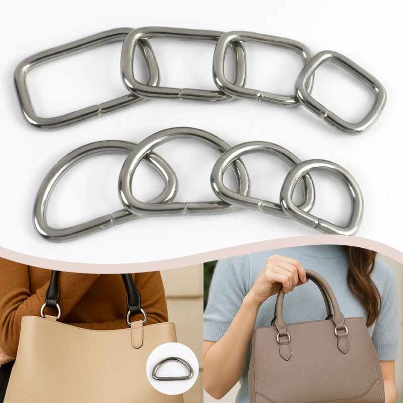 

5/10/20Pcs Meetee Stainless Steel Bag Strap Buckles Luggage Rectangle Clasp Pet Collar D Ring Buckle DIY Bags Hardware Accessory