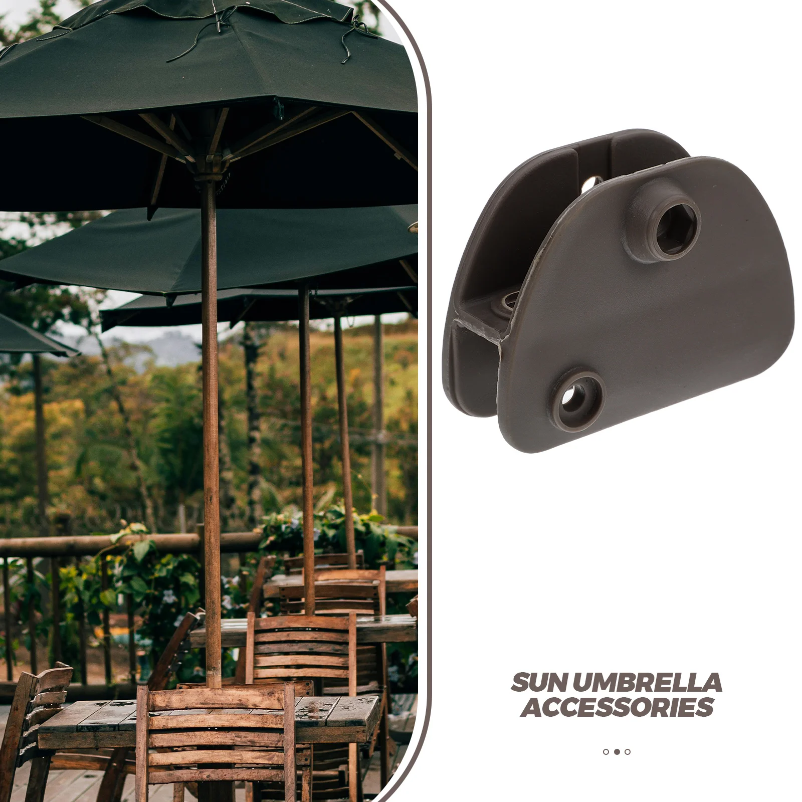 Umbrella Accessories Umbrellas for Rain Big Shade Attachment Holder Beach Shaker Light Brown Patio Large Bracket