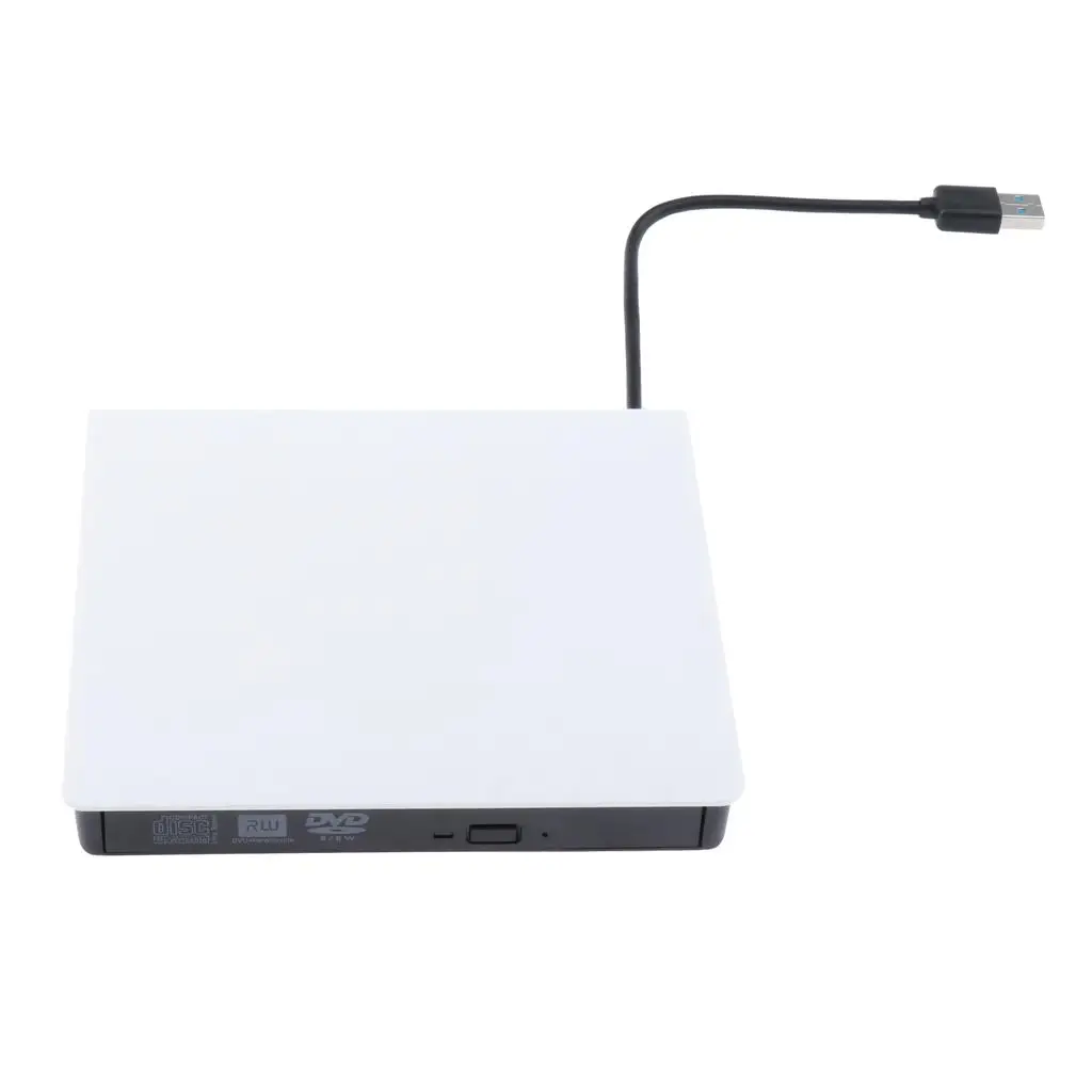 Aluminum Alloy Portable USB 3.0 DVD RW Burner External CD Writer Plug and Play for Computer Desktop Laptop