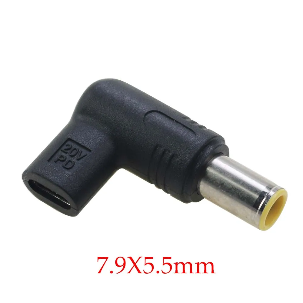 1 قطعة PD 20 فولت USB 3.1 Type-C أنثى إلى تيار مستمر 2.5*0.7 4.0*1.35/1.7 ذكر موصل محمول محول الطاقة محول التوصيل ل ASUS HP Dell #5