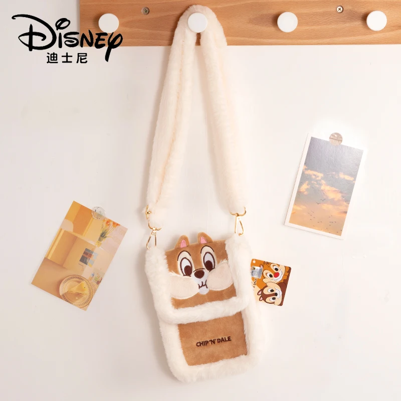 Disney Chip Lotso Plush  Crossbody Bags Cartoon & Cute Handbag Women Large-Capacity Crossbody Dumpling Bag