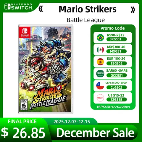 Mario Strikers Battle League Nintendo Switch Game Deals 100% Official Physical Game Card for Switch OLED Lite Game Console