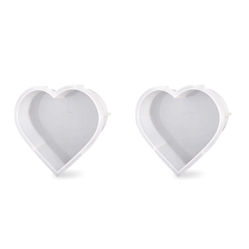 

CYL-2X Large Silicone Molds For Resin, Heart Resin Mold, Epoxy Resin Molds For Flowers Preservation, Resin Art Casting