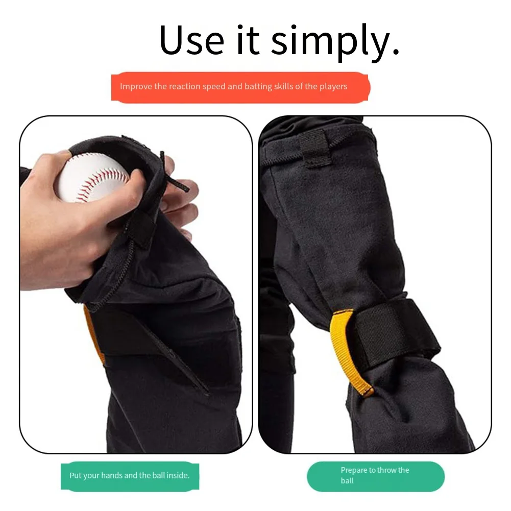 

Сумка для тренировки подачи для тренировок по бейсболу и софтболу для повышения метода метания и выступления на ватина