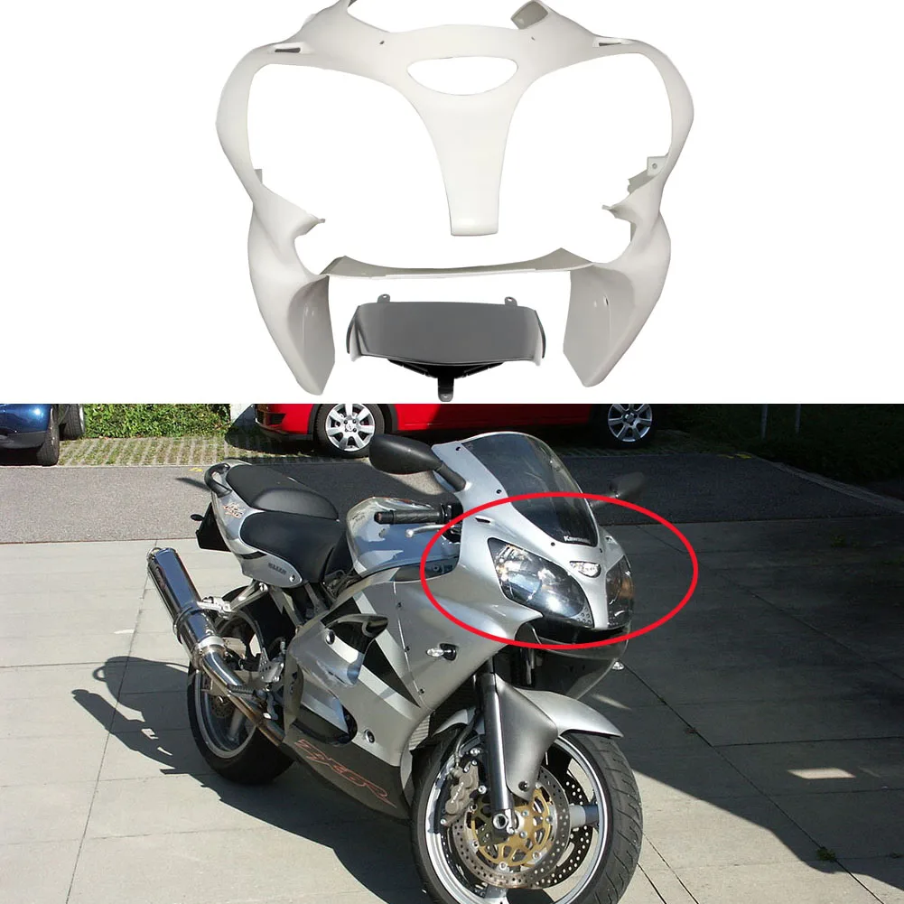 

Unpainted ABS Raw Front Cowl Nose fairing kit for KAWASAKI NINJA 636 ZX-6R 600 2000 2001 2002