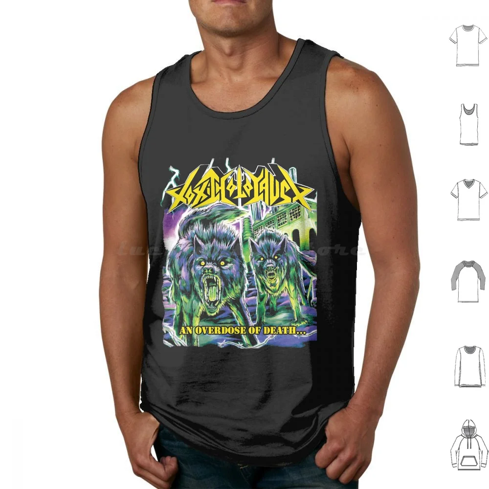 Toxic Holocaust Evil Never Dies Tank Tops Print Cotton Toxic Holocaust Evil Never Dies