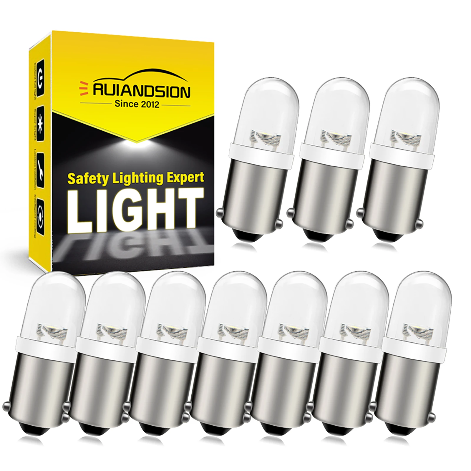 

10PCS BA9S LED Bulb Mood Light Replacement Lamp DC 6V 12V 24V RGB Flash Fade For Christmas Festive DIY Decor Car Interior Lights