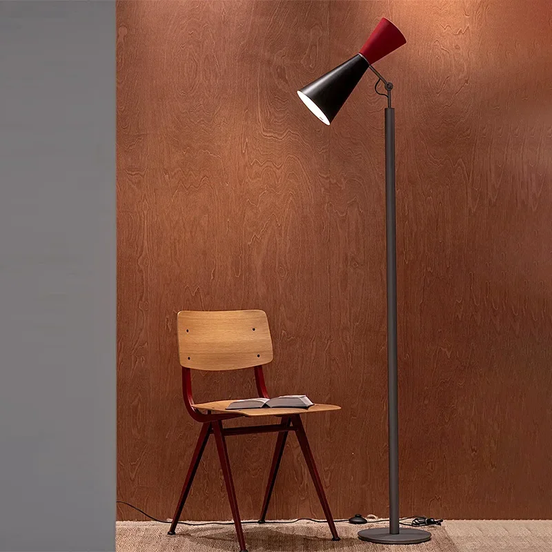 

Italian modern medieval Memphis retro color matching designer floor lamp