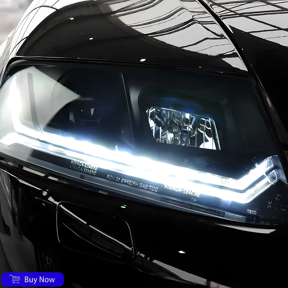 لأودي A6 2005-2008 نمط سيارة الجبهة مصابيح الجمعية ترقية جودة عالية عالية تكوين LED المزدوج العارض عدسة اكسسوارات السيارات #6