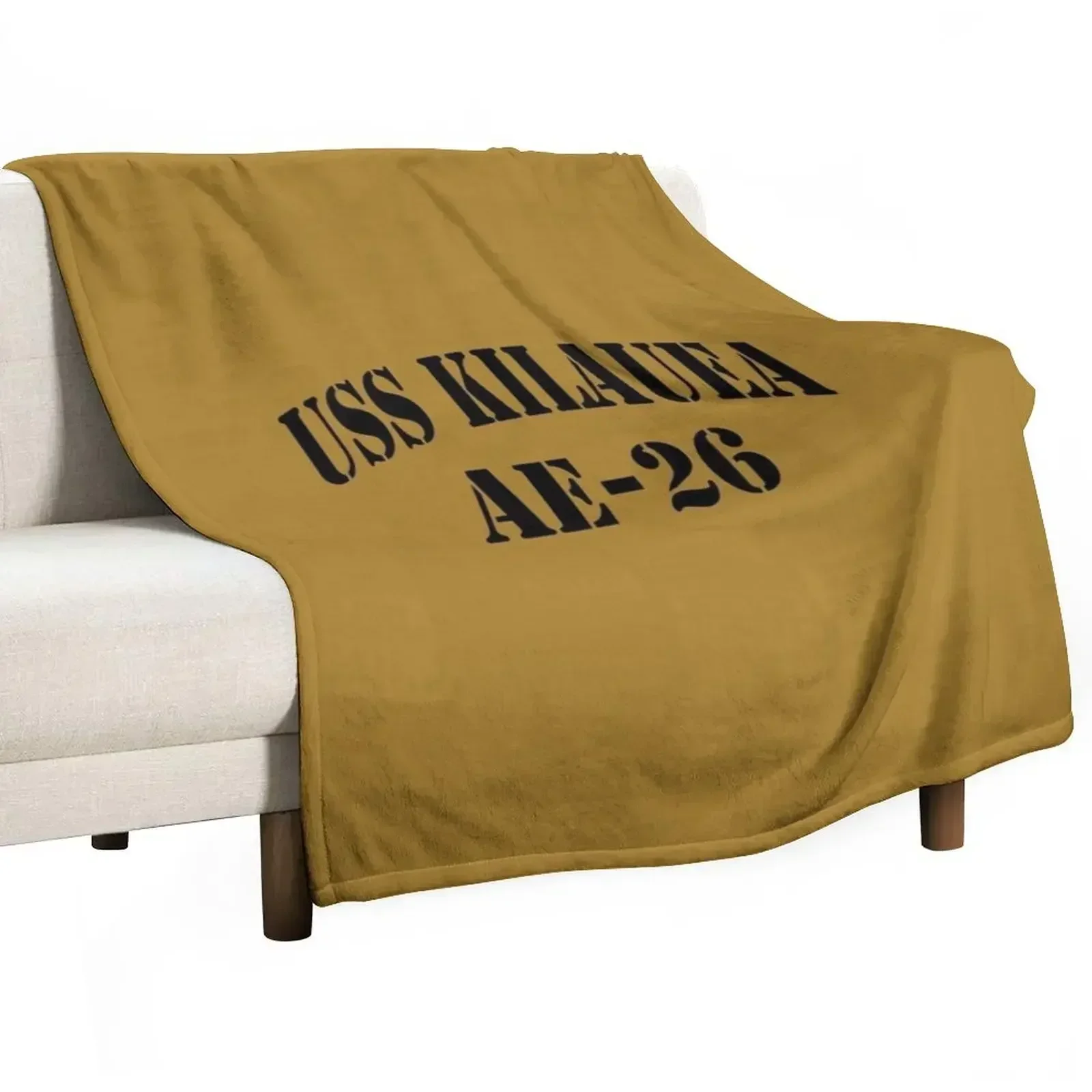 

USS KILAUEA (AE-26) SHIP'S STORE Throw Blanket Furry Single Blankets