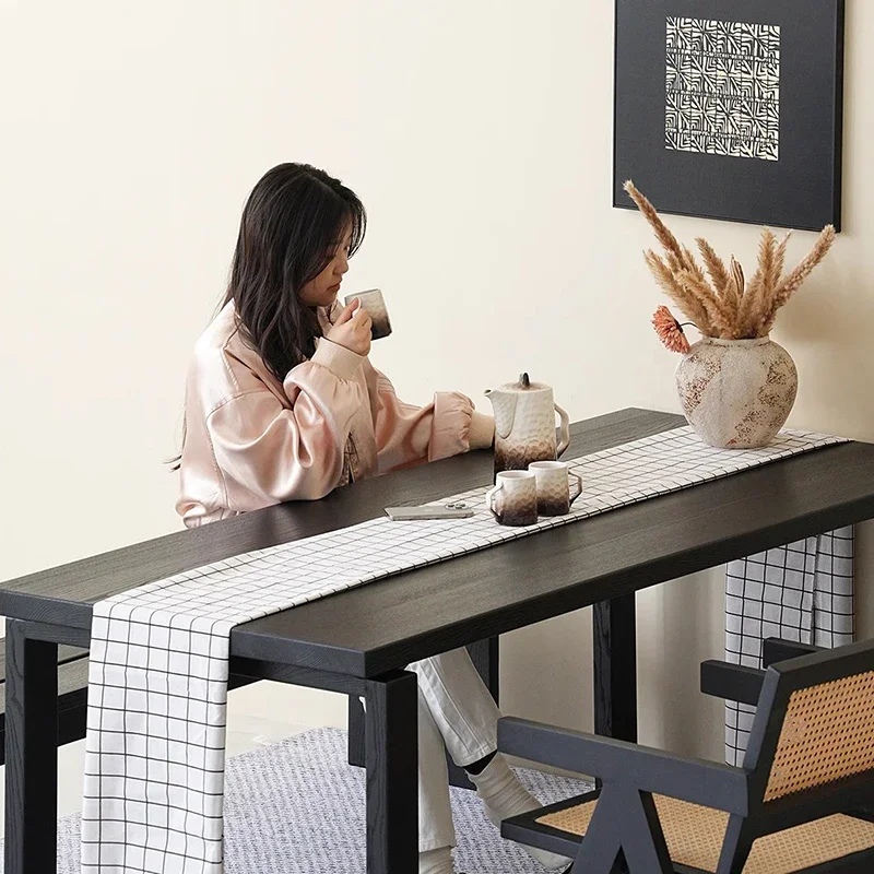 

Extending Modern Dining Table Console Kitchen Coffee Writing Dining Table High Wall Hallway Mesas De Jantar Office Furniture