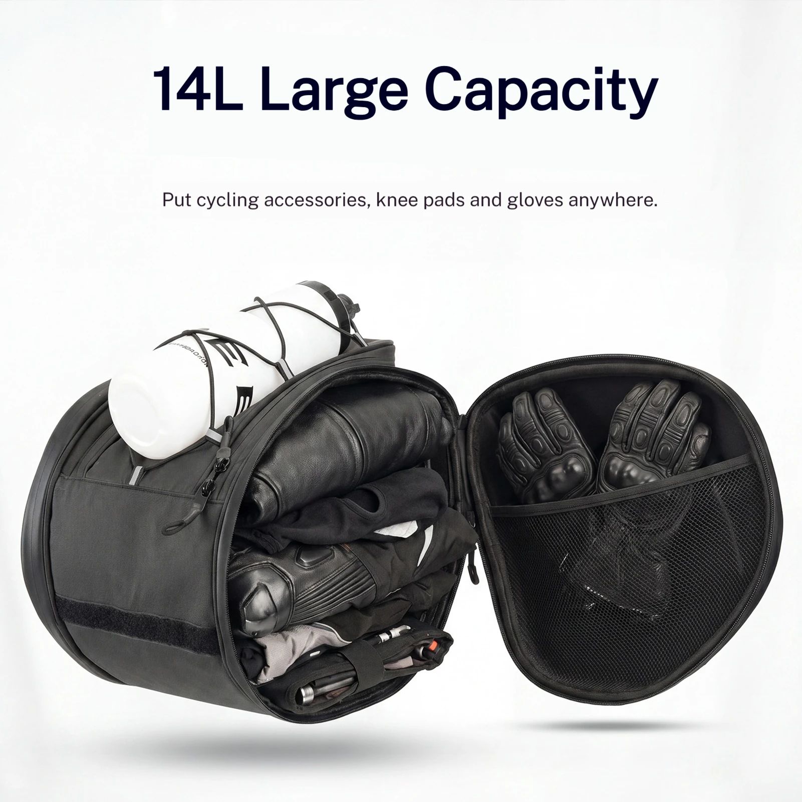OFFBONDAGE Scooter Tunnel Bag EVA Hard Shell Motorcycle Fuel Tank Bag Pedal Bag for Yamaha XMAX 125 250 300 400 NMAX 125 155 160