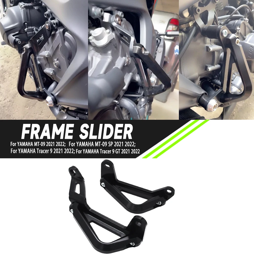 

Falling Protetive Engine Guard Cover Crash Bar Frame Protector Bumper For Yamaha MT09 SP Tracer 9GT MT-09 Motorcycle Accessories