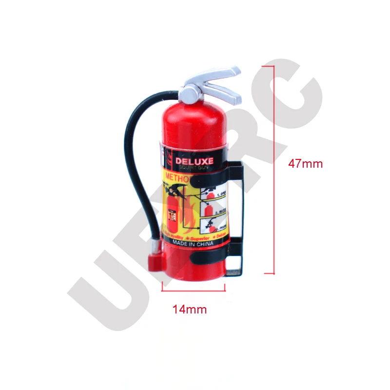 1pcs Plastic Fire Extinguisher Decorate Mood Pieces for 1/10 RC Crawler Car TRX4 Defender Bronco Axial SCX10 II 90046 RC4WD D90