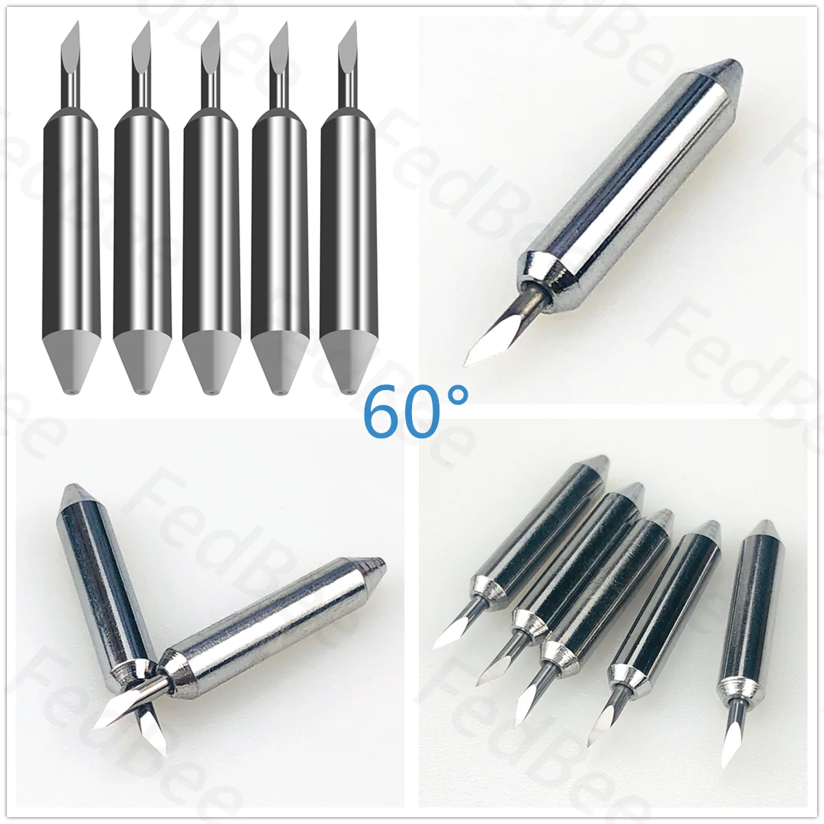 5pcs 60° Deep Cut Blade + 5pcs Standard Premium Blade + 1pcs Tool Housing for Cricut Joy Xtra