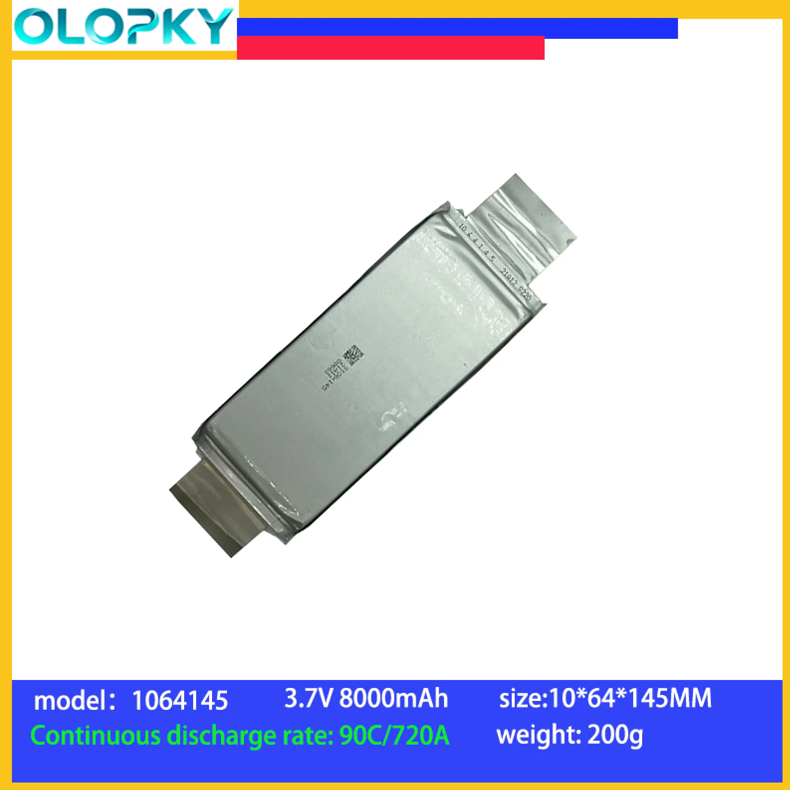 3.7V 8000mAH Li po High Rate 90C Lithium PolymerCell For Diy 12V 14.6V Pack Power car Jump Starter FPV Model aircraft batteries