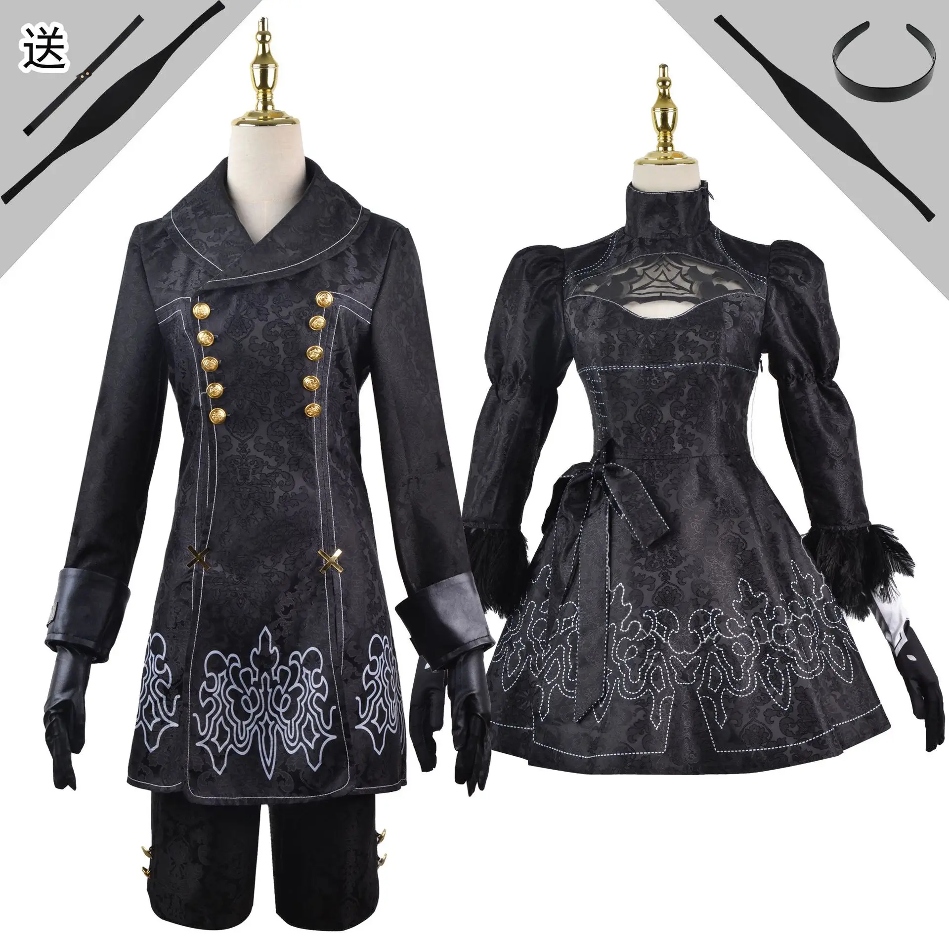 Anime Nier Automata Cosplay Costume Yorha Type Outfit Games Suit Men Role Play Costumes Halloween Party Fancy 9S 2B