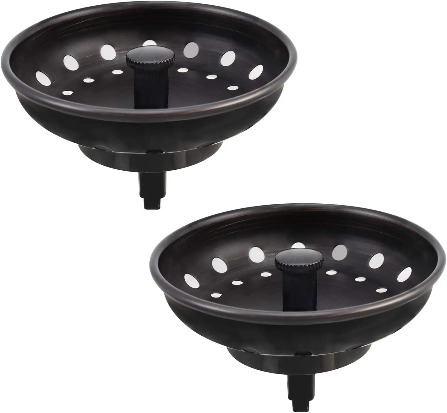 

Kitchen Sink Strainer Stopper 2 Pack, Fits 3.5" Drain, Stainless Steel ORB