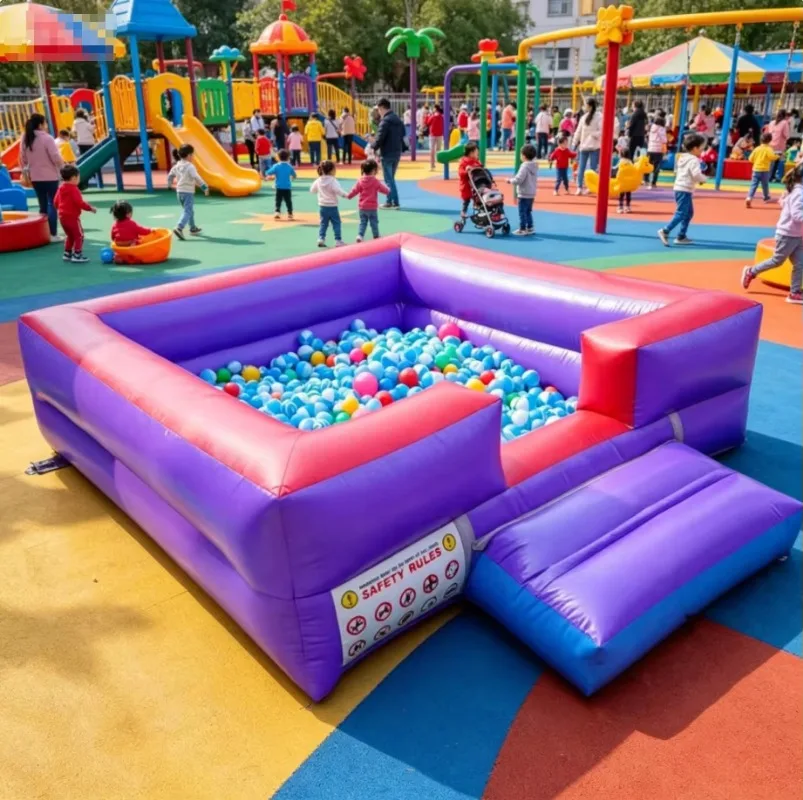 Durable Commercial Grade PVC Infla Ball Pit Soft Infla Ocean Ball Pit for Kids Indoor Outdoor Play Game