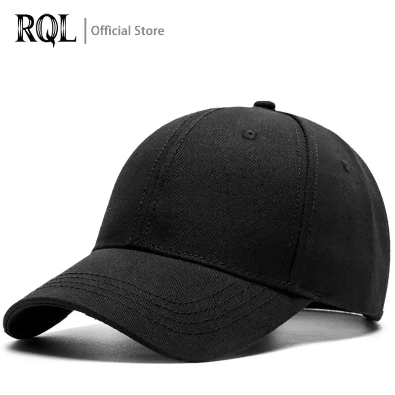 Men\'s  Baseball Cap Black Solid Color Trucker Hats For Men Women 2021 Cotton Hip Hop Unisex Luxury Brand  Adjustable Buckle