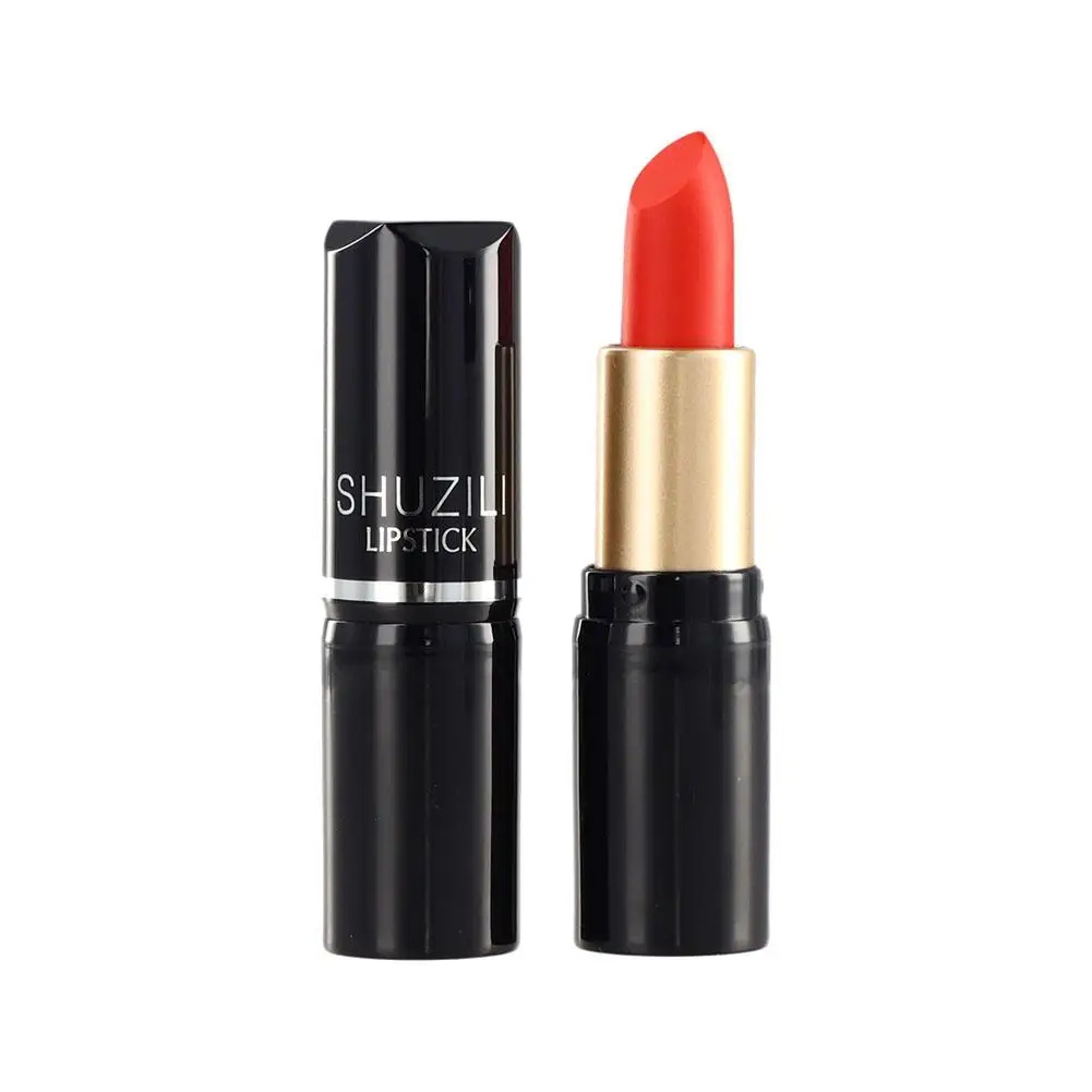 Lápiz labial de 12 colores para mujer, maquillaje Sexy de terciopelo mate, tinte grueso para labios de larga duración, resistente al agua, Copa antiadherente, Cosmet X1I0