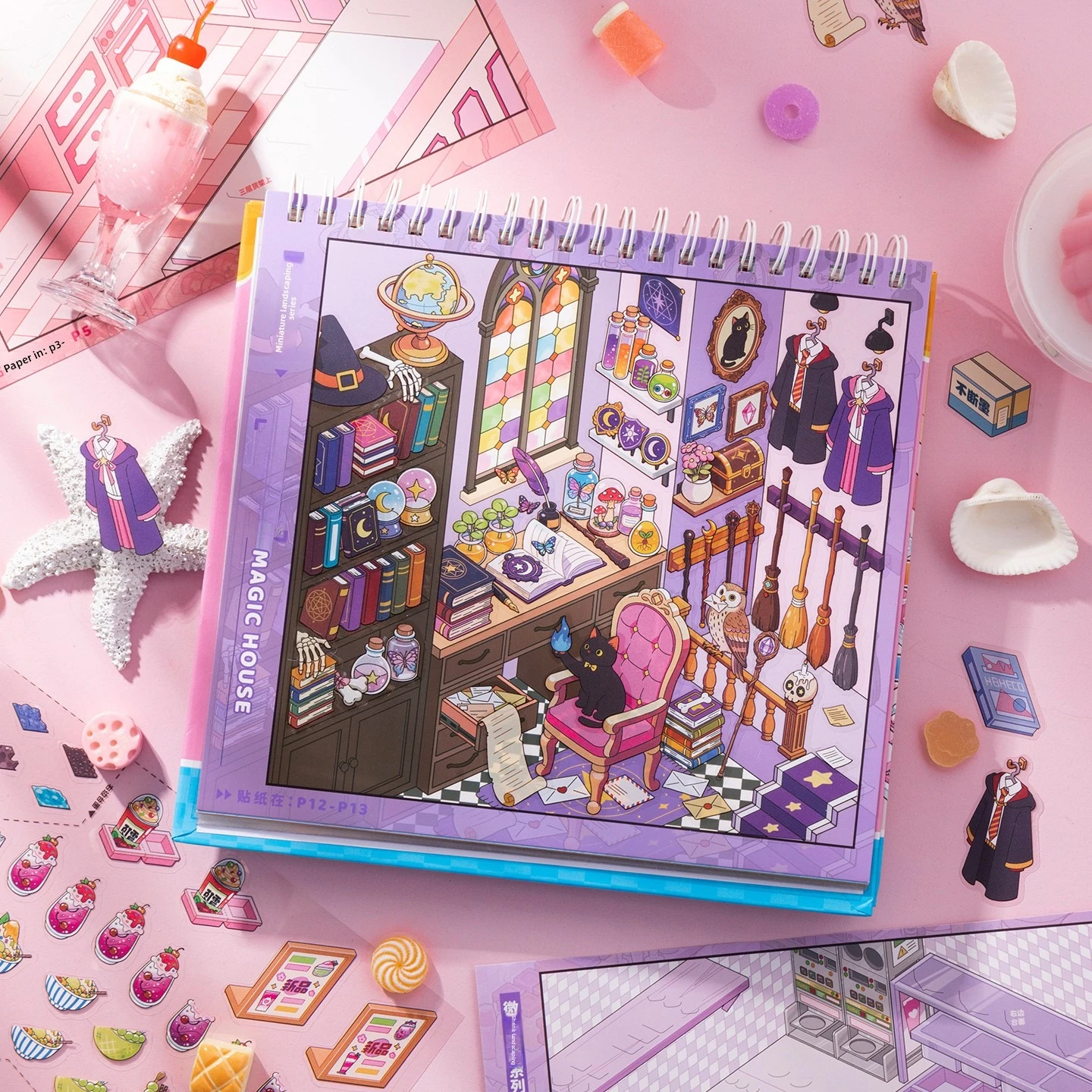 31pcs Super Stocker 10.0 Sticker Book Mini Scene Collection Book Fun Creative Stress Relief Sticker Book DIY Journal Supplies