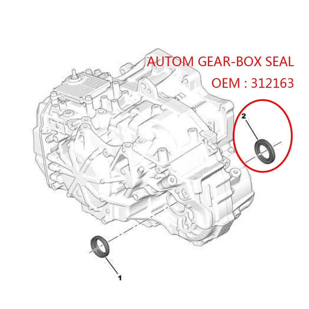 Convient aux cristaux en C3B618 M1-N1 FIRME C4B7 DS4 FIRM M1-N1 C5 II C5X7 JUMPY COMBI C4 PICASbucAUTOM GEAR-BOX SEAL 312163