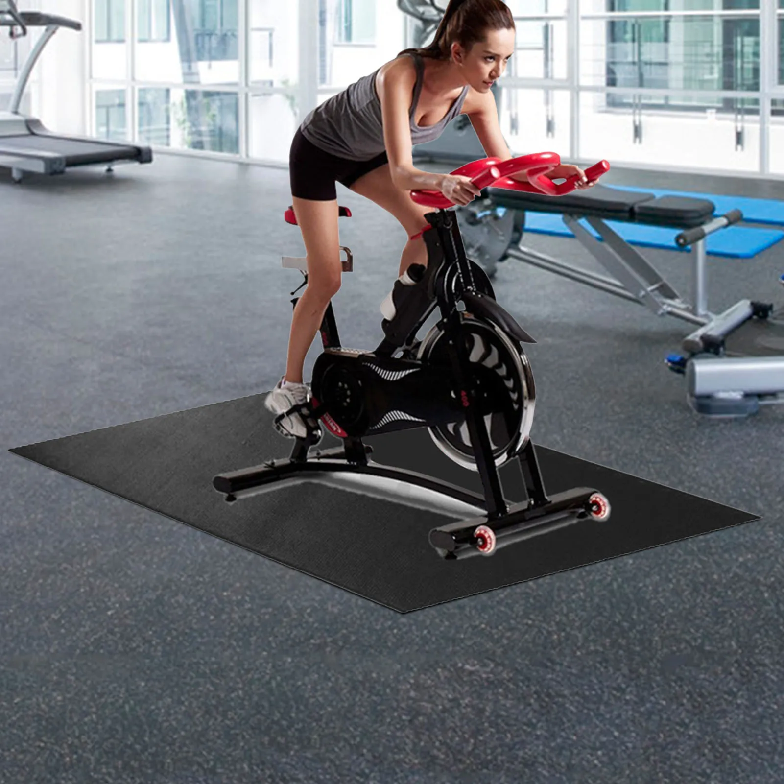 Exercise Equipment Mat Multi Wear-resistant Treadmill Mat For Floors And Carpet Protection Training Equipment Accessories