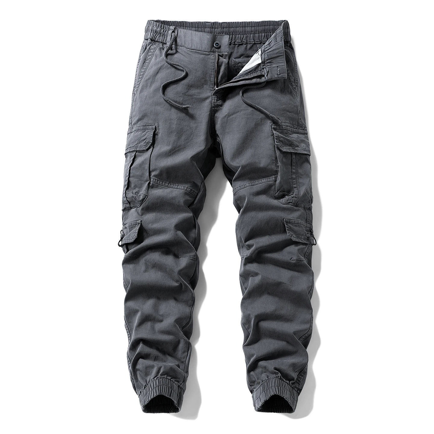 

High Quali Versatile Loose Fit Trousers for Men Outdoor Climbing Multi ket Long Pants Youthful Energy Sle PVC Fabric