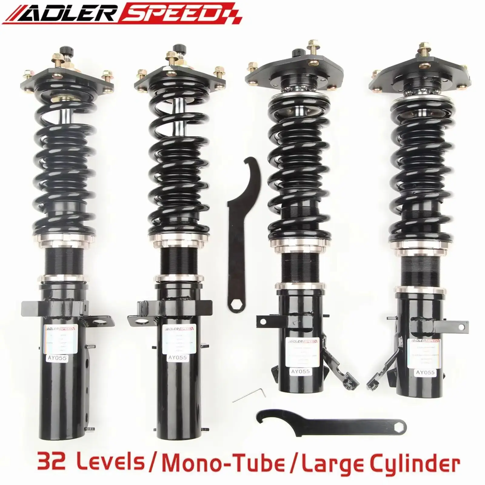 ADLERSPEED 32 Way Damping Mono Tube Coilovers Suspension Kit For Toyota Corolla (E110) 1998-02