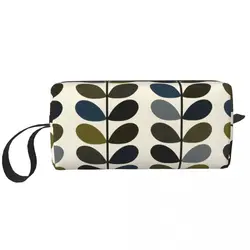 Trousse à cosmétiques multi-tiges Orla Kiely scandinave personnalisée pour femme, trousse de maquillage de capacité, rangement de beauté, trousses de toilette, trousse Dopp