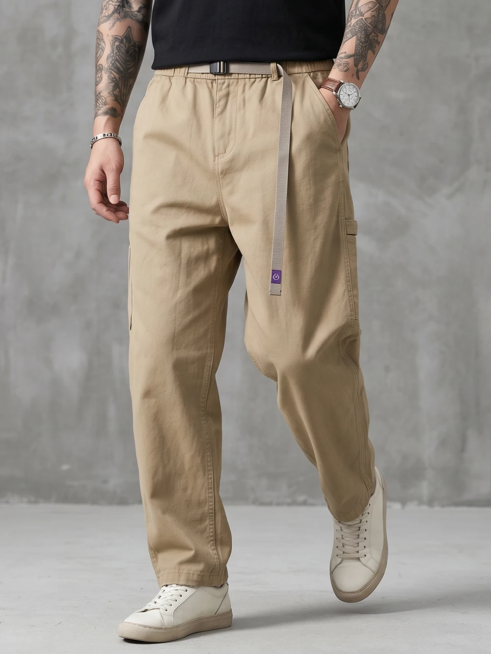 

Japanese Vintage Casual Harlan Pants Trendy Men's Cargo Pants Men Clothing Baggy Pants Streetwear Trousers Harajuku Sweatpants