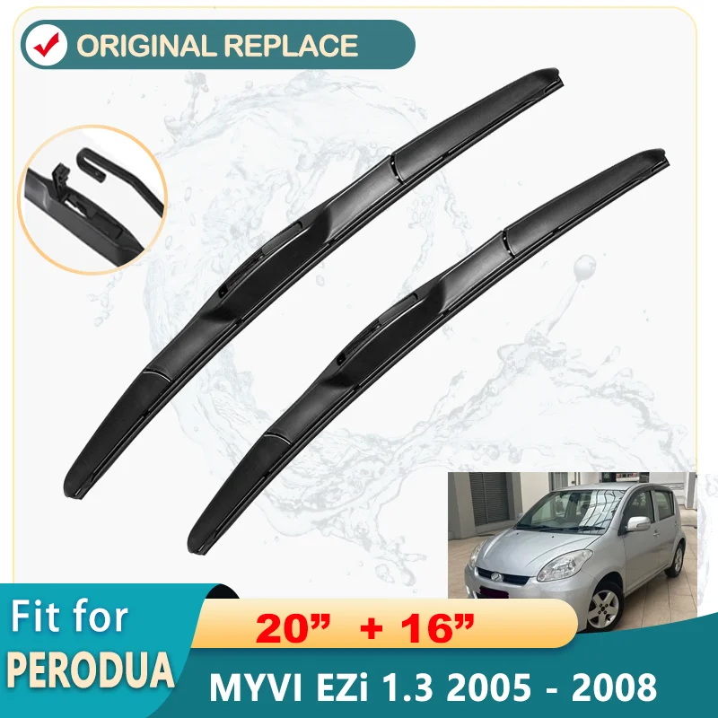 

Car Windshield Windscreen Front Car Wiper Blade Rubber Accessories For PERODUA MYVI EZi 1.3 20" 16" 14" 2005 - 2008 2009 2010