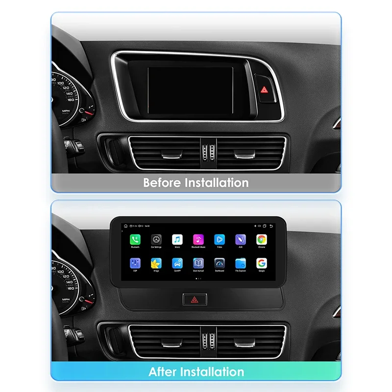 

10.25Inch Android Auto Car radio For Audi Q5 2009-2016 Multimedia Video player 4G Carplay GPS navi Stereo Audio 2din Autoradio