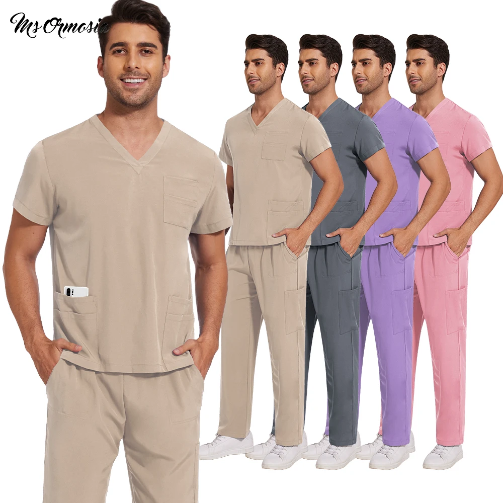 uniformes-de-trabalho-para-medicos-e-enfermeiros-de-hospital-roupas-cirurgicas-masculinas-e-femininas-calcas-de-trabalho-para-clinicas