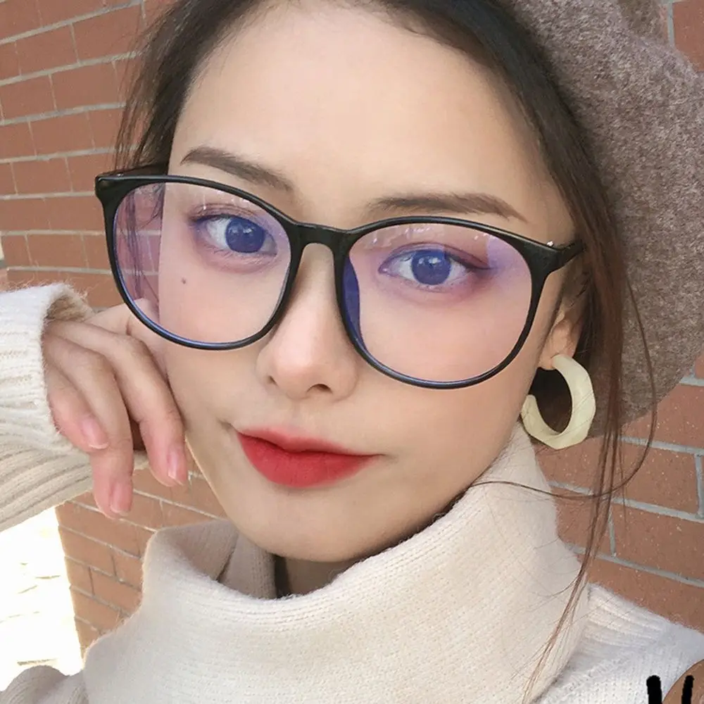 

PC Anti Blue Protection Vision Care Big Round Frame Anti-blue Light Glasses Optical Glasses Computer Eyeglasses Round Eyewear