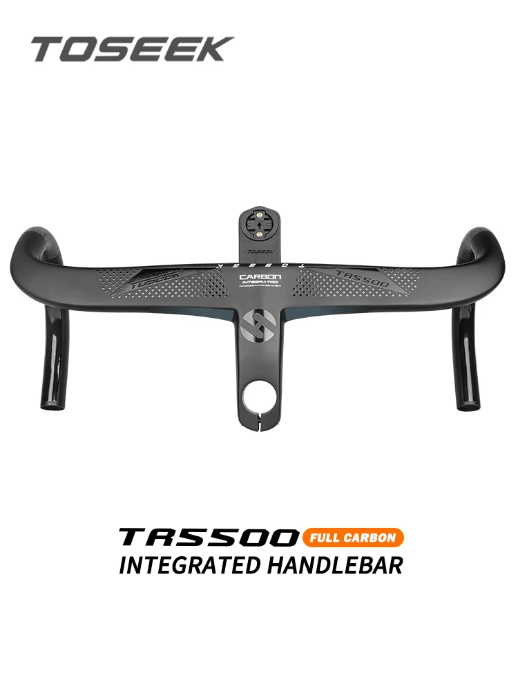 AliExpress TOSEEK Bicycle Handlebar Drop bar T800 Road Carbon Handlebar Integrated  Road Handlebar Bent Bar Internal Cable Routing Bike Par
