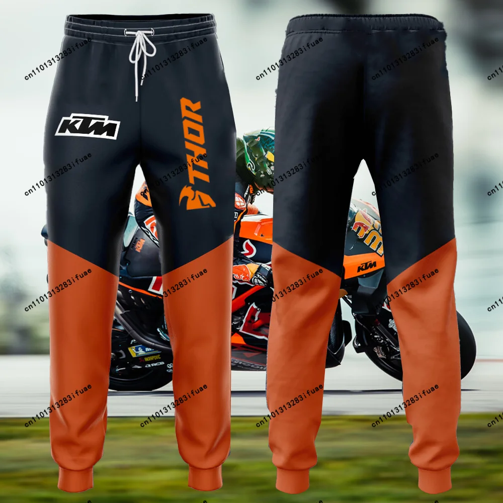 

Unisex New 25/26 3D Printed KTM THOR Racing Training Pants Contrast Jogger Motocross Gym Elastic Cuffs Adults KIDS